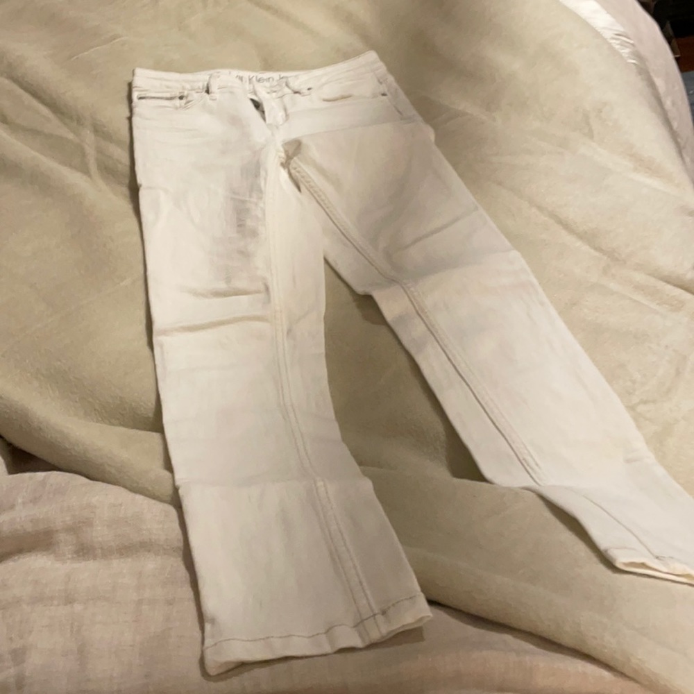 Calvin Klein Jeans white legging jeans - a true classic.